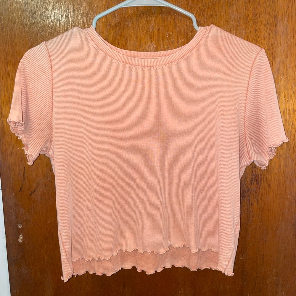 Aerie shirt peach color size small